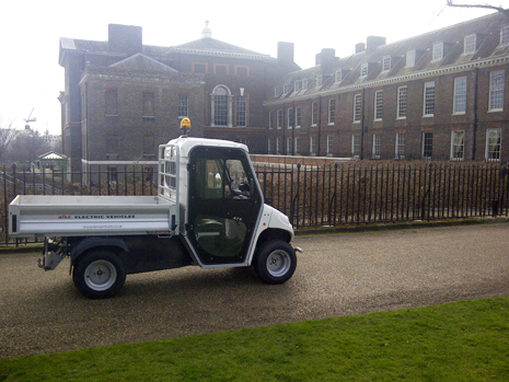 Elektro-Nutzfahrzeuge ohne Emissionen Kensington Palace London